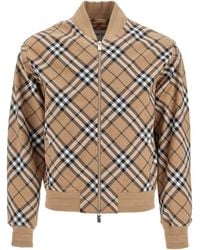 Burberry - Embroidered Polyester Blend Bomber Jacket - Lyst