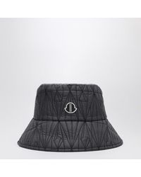 Moncler - Quilted Hat With Logo Patch - Lyst