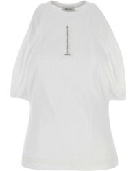 McQueen - Stretch Cotton Top - Lyst