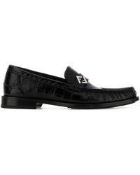 Fendi - Leather Loafers - Lyst