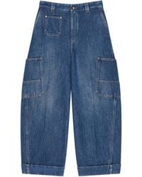 Givenchy - Medium Cropped Cocoon Cargo Jeans - Lyst