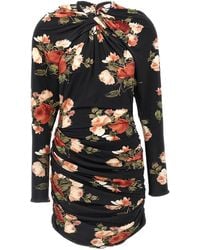 Magda Butrym - Floral Print Mini Dress With Cut-Out Details - Lyst