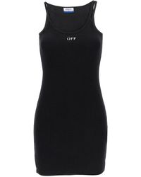 Off-White c/o Virgil Abloh - Mini Dress With Logo - Lyst