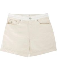 Stella McCartney - Two-Tone Denim Shorts - Lyst