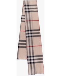 Burberry - Certified Wool And Silk Scarf - Lyst