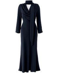 ROTATE BIRGER CHRISTENSEN - Long Draped Dress - Lyst