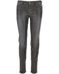 7 For All Mankind - Coated Denim Skinny Pants - Lyst