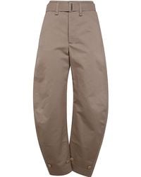 Lemaire - Belted Tapered Pants - Lyst