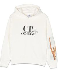 C.P. Company - Graphic Logo Hoodie - Lyst