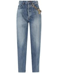 Celine - Triomphe-Charm Chain-Link Jeans - Lyst