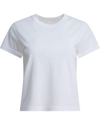 Alexander Wang Logo Embossed Acid Wash Shrunken Tee in Black | Lyst UK