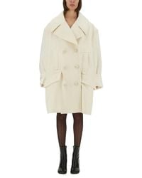 MM6 by Maison Margiela - Wool Coat - Lyst