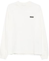 Prada - Logo Cotton Sweatshirt - Lyst