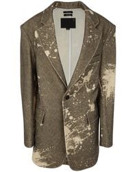 R13 - Oversized Ragged Blazer - Lyst