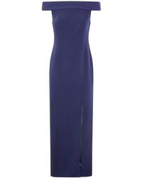 Ralph Lauren - "Adlar" Short Sleeves Gown Long Dress - Lyst