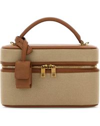 Saint Laurent - Cappuccino Canvas Vanity Handbag - Lyst