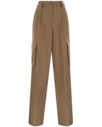 Herno - Soft Wool Cargo Pants - Lyst