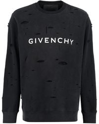 Givenchy - Logo Cotton Sweatshirt - Lyst