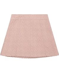 Celine - Wool Miniskirt With Mohair & Polyamide - Lyst