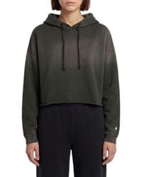 Golden Goose - Cotton Cropped Hoodie - Lyst