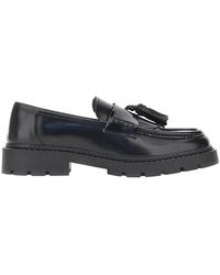 BIANCO LEVRIN - Leather Loafers With Tassels - Lyst