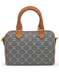 Celine - Small Boston Bag Cotton Handbags - Lyst