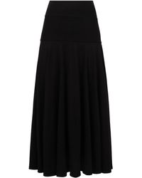 Plan C - A-Line Midi Skirt - Lyst