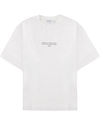 Off-White c/o Virgil Abloh - T-Shirt With Logo Cotton T-Shirts - Lyst