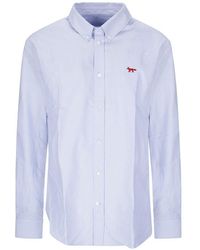 Maison Kitsuné - Maison Kitsuné Profile Fox Cotton Shirt - Lyst