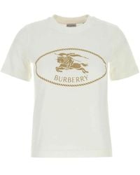 Burberry - Cotton T-Shirt - Lyst