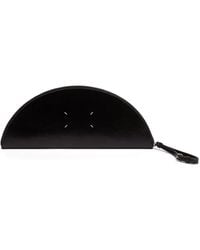 MM6 by Maison Margiela - Halfmoon Leather Clutch Bag - Lyst