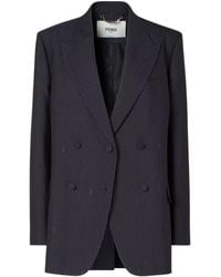 Fendi - Pinstriped Wool Blazer - Lyst