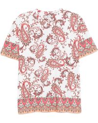 Etro - Cotton T-Shirt Roma - Lyst
