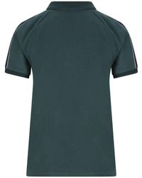 Miu Miu Ribbed Jersey Polo Shirt in Red | Lyst