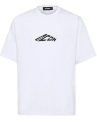 DSquared² - Cotton Crew-Neck T-Shirt - Lyst