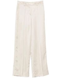 Incotex - Neera Wide-Leg Satin Trousers - Lyst