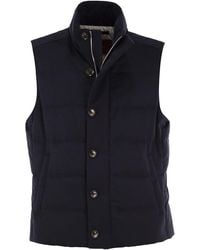 Montecore - Wool, Silk And Cashmere Blend Padded Gilet - Lyst