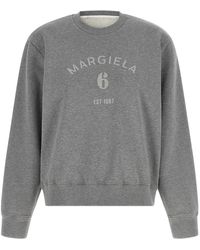 MM6 by Maison Margiela - Logo Print Sweatshirt - Lyst