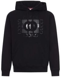 Gucci - Cotton Jersey Hoodie With Print - Lyst