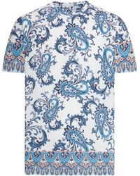 Etro - Cotton T-Shirt Roma - Lyst