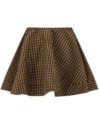 Ganni - 'Crinckled Taffetà' Skirt - Lyst