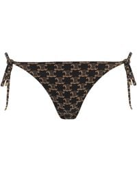 Celine - Tie Side Bikini Hipster - Lyst