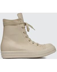 Rick Owens - Hi-Top Leather Sneakers - Lyst