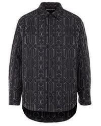 Palm Angels - Embroidered Nylon Padded Shirt - Lyst