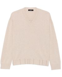 Fabiana Filippi - V Neck Sweater With Embrodery - Lyst