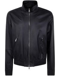 Desa - Leather Reversible Bomber Jacket - Lyst