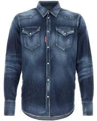 DSquared² - Dsquared Stretch Denim Shirt - Lyst