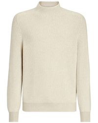 Brunello Cucinelli - Cashmere English Rib Turtleneck Sweater - Lyst