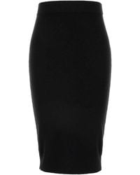 Saint Laurent - Wool Skirt - Lyst