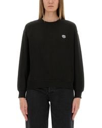 KENZO - Cotton Sweatshirt With "Happy Tiger" Patch - Lyst